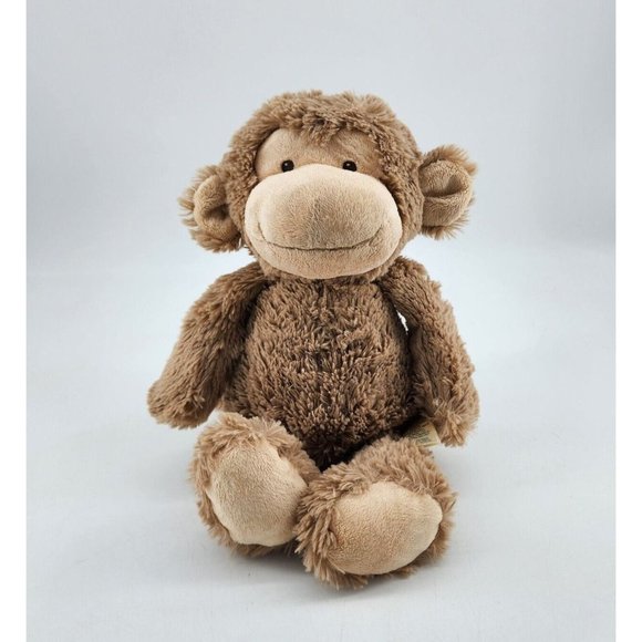 Carters Monkey Plush Light Tan Brown Stuffed Animal Lovey 2015